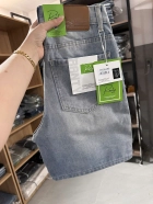 Quần short jeans trơn không giãn Ms 3119.1 3