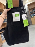 Quần short jeans trơn không giãn rách Ms 3120.2 4