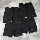 Quần short jeans trơn không giãn tua lai giá rẻ Ms 3120.4 3