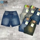 Quần short jeans trơn không giãn Ms 3121.2 1