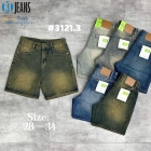 Quần short jeans trơn không giãn Ms 3121.3 2