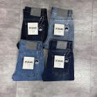 Quần jean nam trơn xanh cao cấp túi thêu Ms 2126.4 3