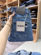 Quần jean nam trơn xanh cao cấp túi thêu Ms 2126.4 4