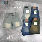 Quần short jeans trơn không giãn Ms 3121.4 2