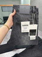 Quần jean nam cotton suông xám không giãn Ms 1143.2 5