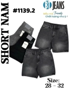 Quần short jeans xám trơn không giãn cao cấp Ms 1139.2 1