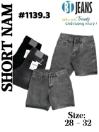 Quần short jeans xám trơn không giãn cao cấp Ms 1139.3 1