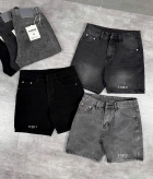 Quần short jeans xám trơn không giãn cao cấp Ms 1139.3 3