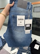 Quần short jeans xanh trơn không giãn cao cấp Ms 1142.2 5