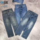 Quần jean nam cotton suông xanh không giãn Ms 1146.1 3