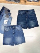 Quần short jeans xanh trơn không giãn cao cấp Ms 1147.1 4