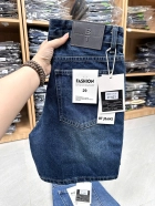 Quần short jeans xanh trơn không giãn cao cấp Ms 1147.1 5