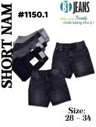 Quần short jean nam không giãn xám Ms 1150.1 1