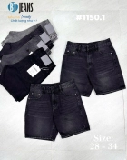 Quần short jean nam không giãn xám Ms 1150.1 2