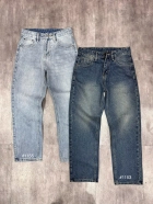 Quần jean nam cotton suông xanh không giãn Ms 1153 3