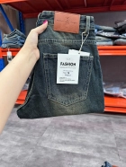 Quần jean nam cotton suông xanh không giãn Ms 1157 3