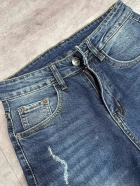 Quần jean nam trơn có giãn xanh cao cấp Ms 2168 3