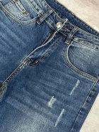 Quần jean nam trơn có giãn xanh cao cấp Ms 2168 4