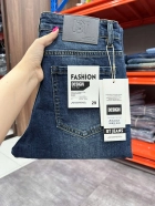 Quần jean nam trơn có giãn xanh rách cao cấp Ms 2163R 4