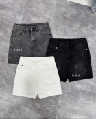 Quần short jean nam không giãn trắng Ms 1151 2