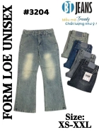 Quần jean nam cotton ống loe unisex không giãn Ms 3204 1
