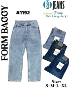 Quần jean nam cotton suông không giãn Ms 1192 1