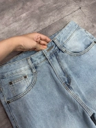 Quần jean nam cotton suông màu xanh không giãn Ms 1211 6