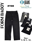 Quần jean nam cotton suông xám không giãn Ms 1188 1