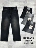 Quần jean nam cotton suông xám không giãn Ms 1189 2