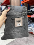 Quần jean nam cotton suông xám không giãn Ms 1190 4