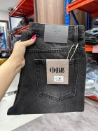 Quần jean nam cotton suông xám không giãn Ms 1191 5