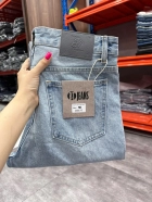 Quần jean nam cotton suông xanh không giãn Ms 1177 4