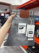 Quần jean nam form slimfit trơn xám rách cao cấp Ms 2203R 3