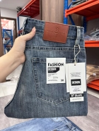 Quần jean nam form slimfit trơn xanh cao cấp Ms 2197 4