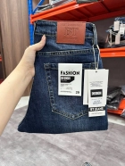 Quần jean nam form slimfit trơn xanh cao cấp Ms 2199 3