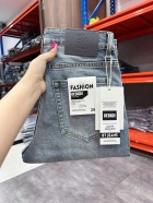 Quần jean nam trơn có giãn xanh cao cấp Ms 2179 5