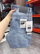 Quần short jeans xanh trơn không giãn cao cấp Ms 1171 6