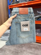 Quần jean nam cotton suông màu xanh không giãn Ms 1225 4