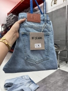 Quần jean nam cotton suông màu xanh không giãn Ms 1230 4