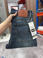 Quần jean nam form slimfit trơn xanh cao cấp Ms 2214 3