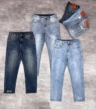 Quần jean nam form slimfit trơn xanh cao cấp Ms 2216 3