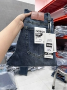 Quần jean nam form slimfit trơn xanh cao cấp Ms 2218 3