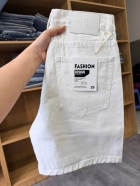 QUẦN SHORT JEAN TRẮNG NAM DÁNG SUÔNG (Mã #1291) 2