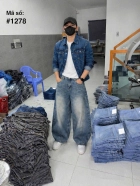 QUẦN JEAN DÀI COTTON SUÔNG TO XANH MS 1278 2