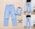 QUẦN JEAN DÀI COTTON SUÔNG XANH NHẠT MS 1288 2