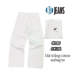 QUẦN JEAN NAM COTTON SUÔNG TO MÀU TRẮNG KHÔNG GIÃN MS 1285 2