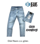 QUẦN JEAN NAM DÀI CO GIÃN MÀU XANH WASH SÁNG MÃ #2342 1