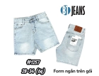 QUẦN SHORT JEAN NAM TRÊN GỐI MÀU XANH TUYẾT WASH BẠC SÁNG MS 1257 1