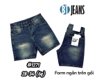 QUẦN SHORT JEAN NAM TRÊN GỐI MÀU XANH WASH VÀNG (Mã #1271) 1