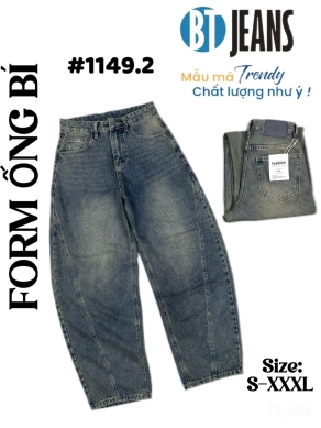 Quần jeans nam không giãn ống bí hot trend #1149.2
